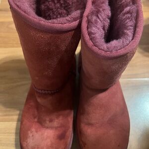 UGG Burgundy Shearling Boots